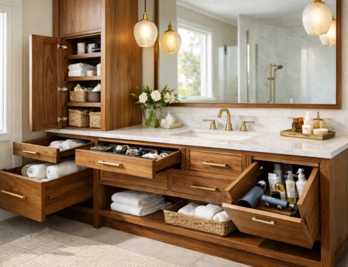 How to Integrate Hidden Storage and High-End Style into Your Custom Bathroom Vanity